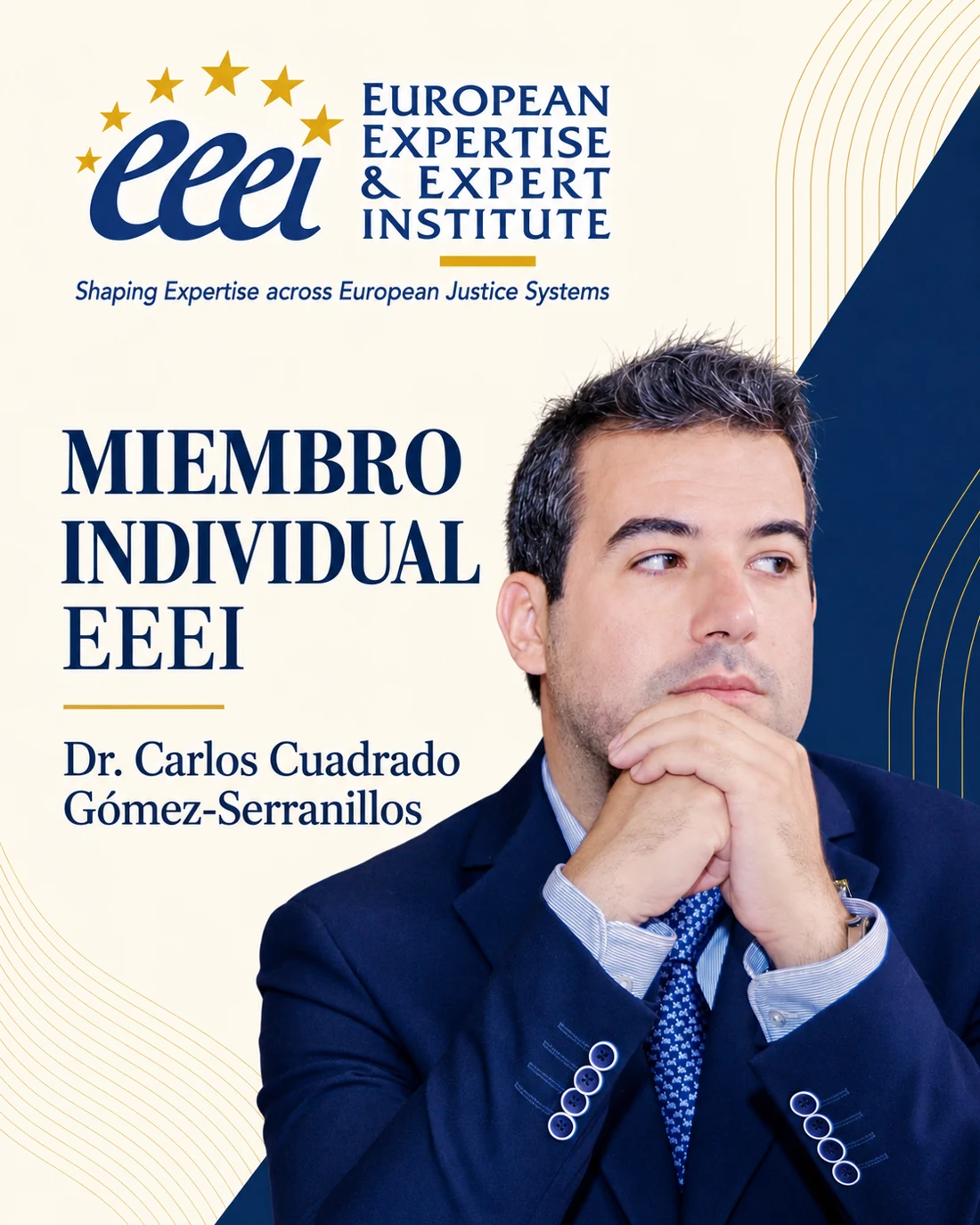 Tarjeta de Carlos Cuadrado: European Expertise & Expert Institute, Miembro individual · EEEI