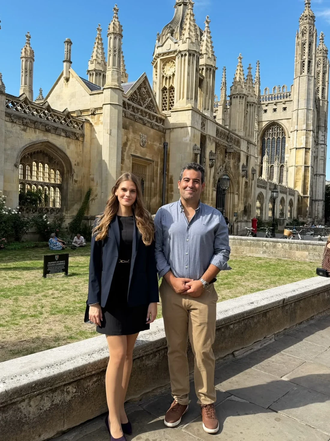 Carlos Cuadrado Gómez-Serranillos y Polina Poloziuk juntos en Cambridge