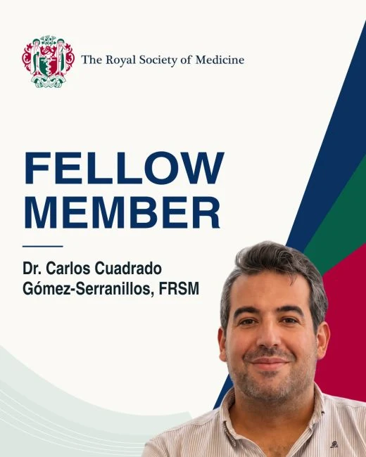 Tarjeta de Carlos Cuadrado: Royal Society of Medicine, Fellow Member · FRSM